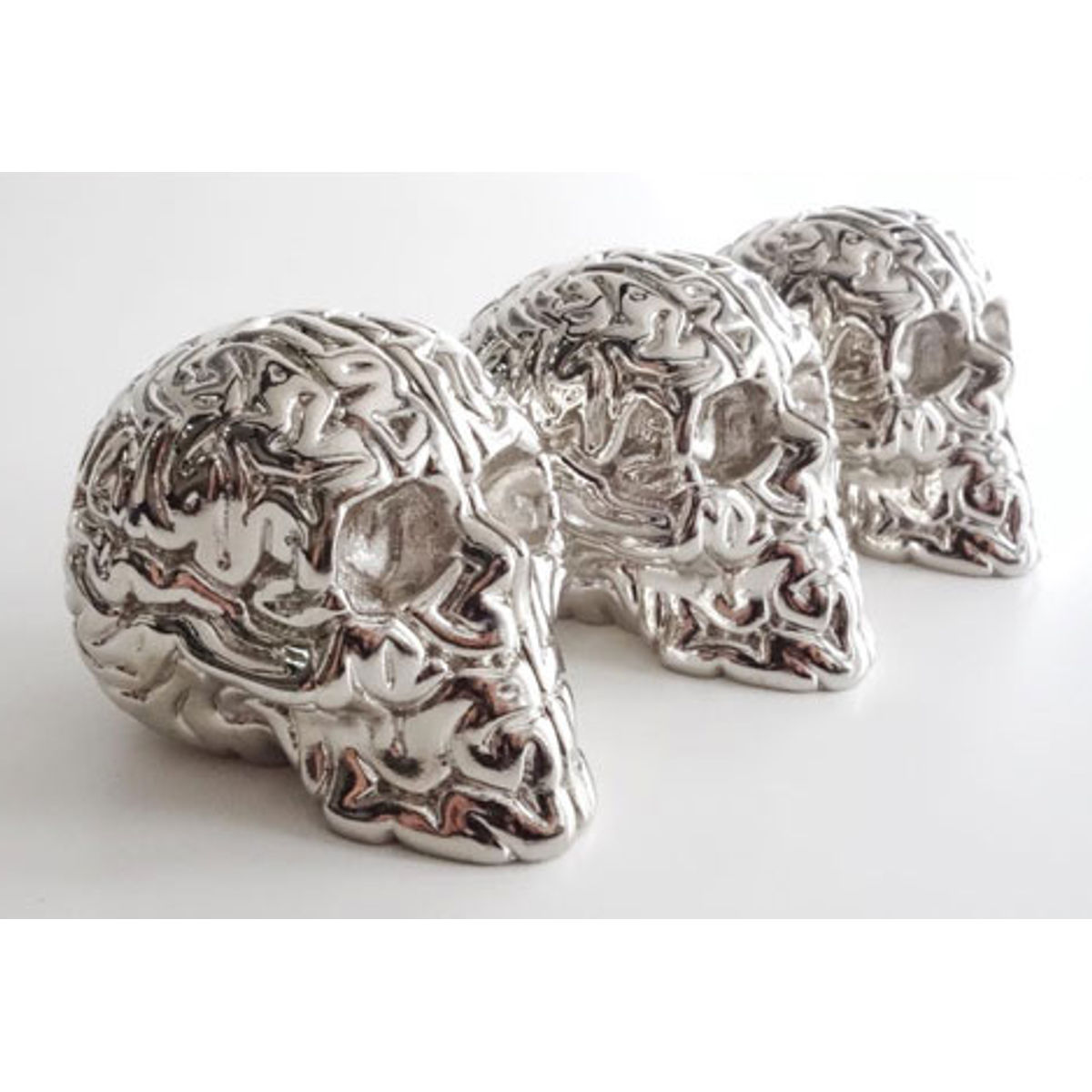 Mini Skull Brain - Chrome edition