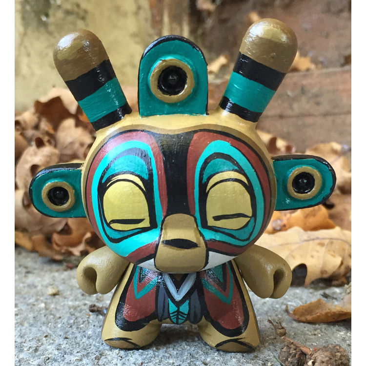 Custom 3" Dunny (Void Kachina) by Mike Fudge