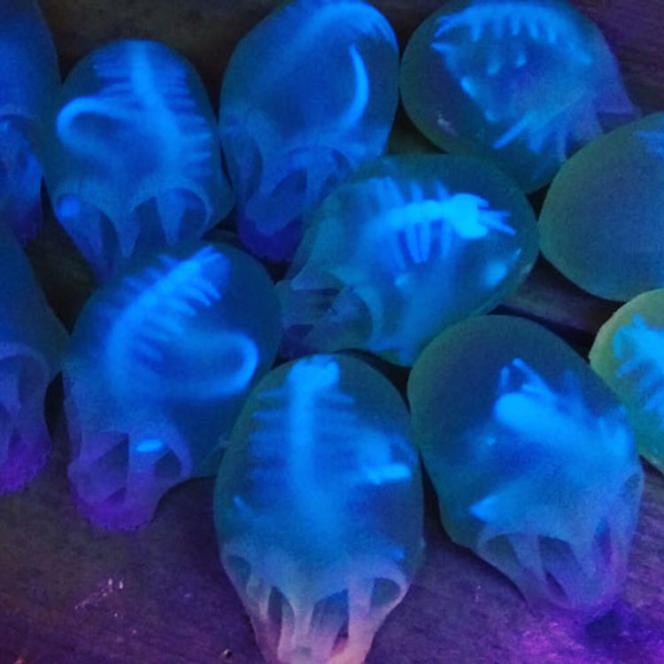 CREEPY CRAWLY GLOW SKULL by DuBose Art