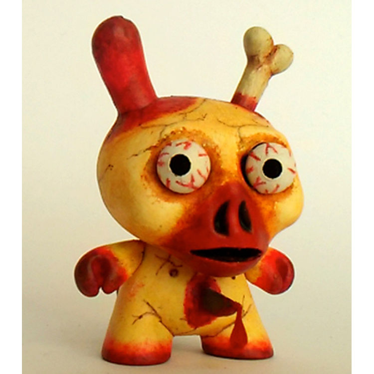 Bloody skull Halloween dunny (3'') by FER MG (Fer Mogica)