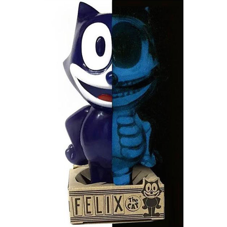 FELIX THE CAT X-RAY FULL COLOR BLUE GID ( WHIZ Limited Exclusive ) by Secret Base