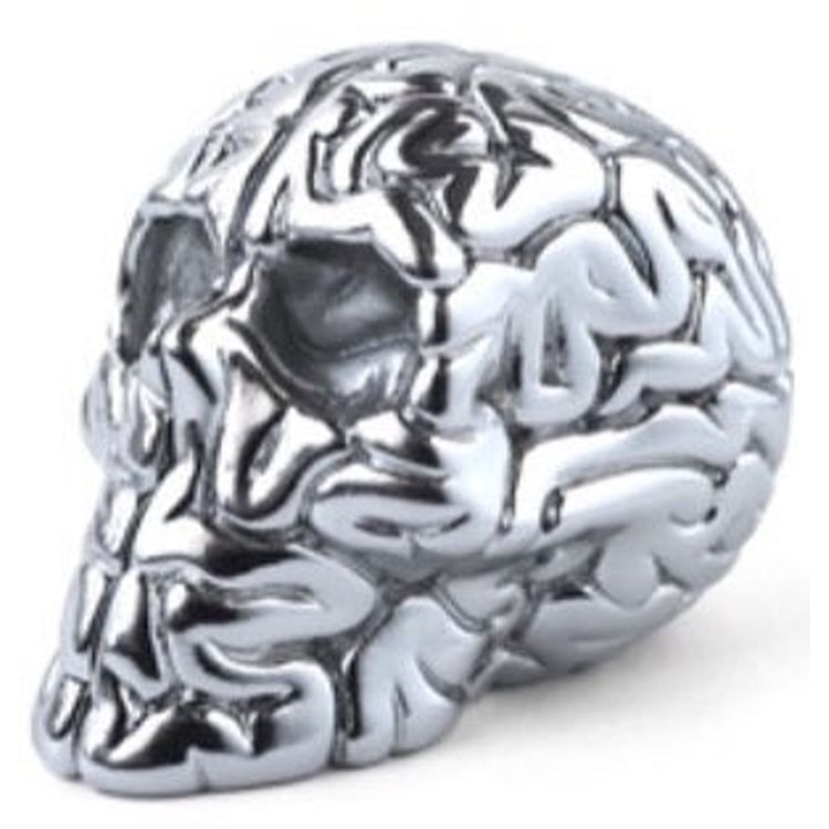 Mini Skull Brain - Chrome edition by Emilio Garcia