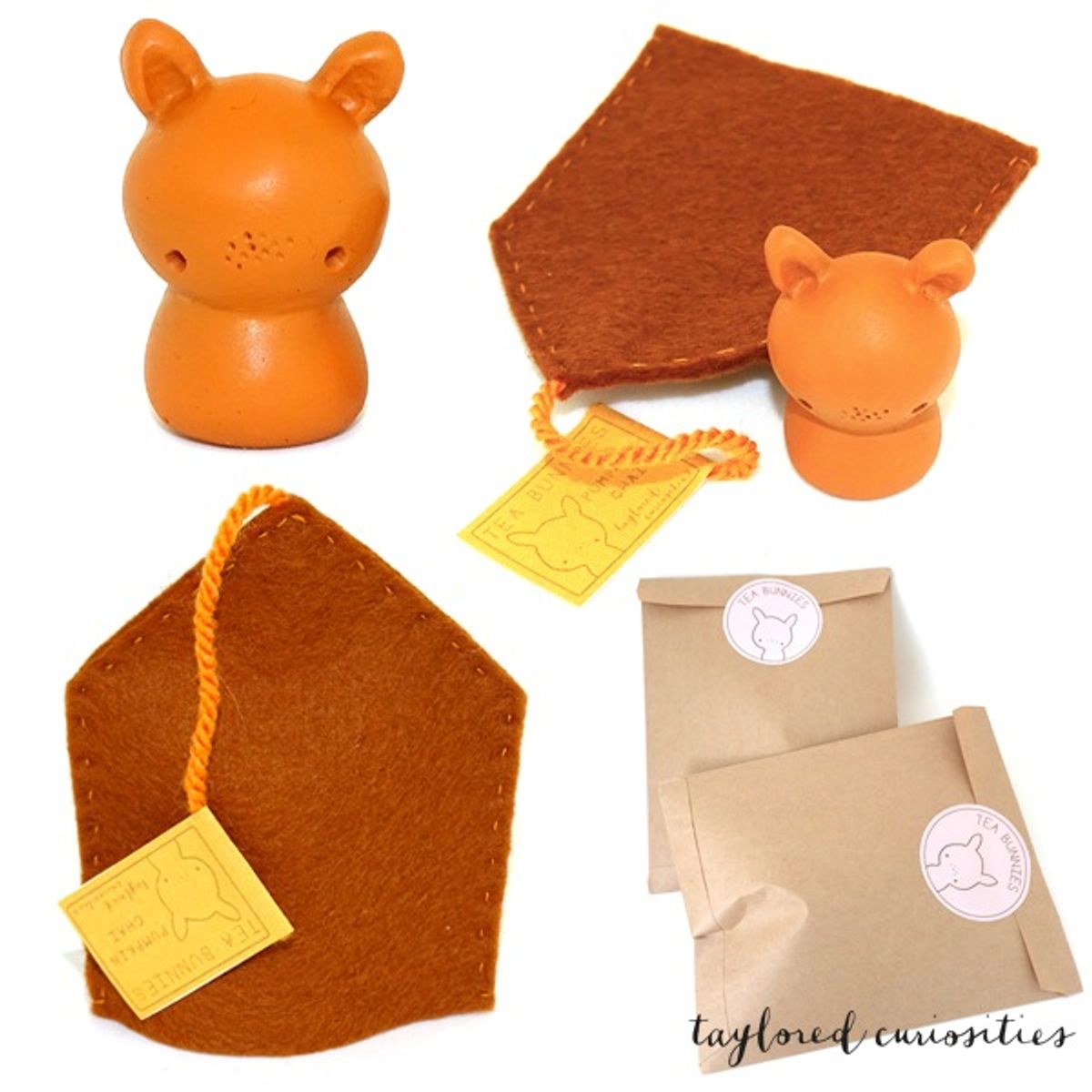 Pumpkin Chai Tea Bunnies - The Matryoshka set