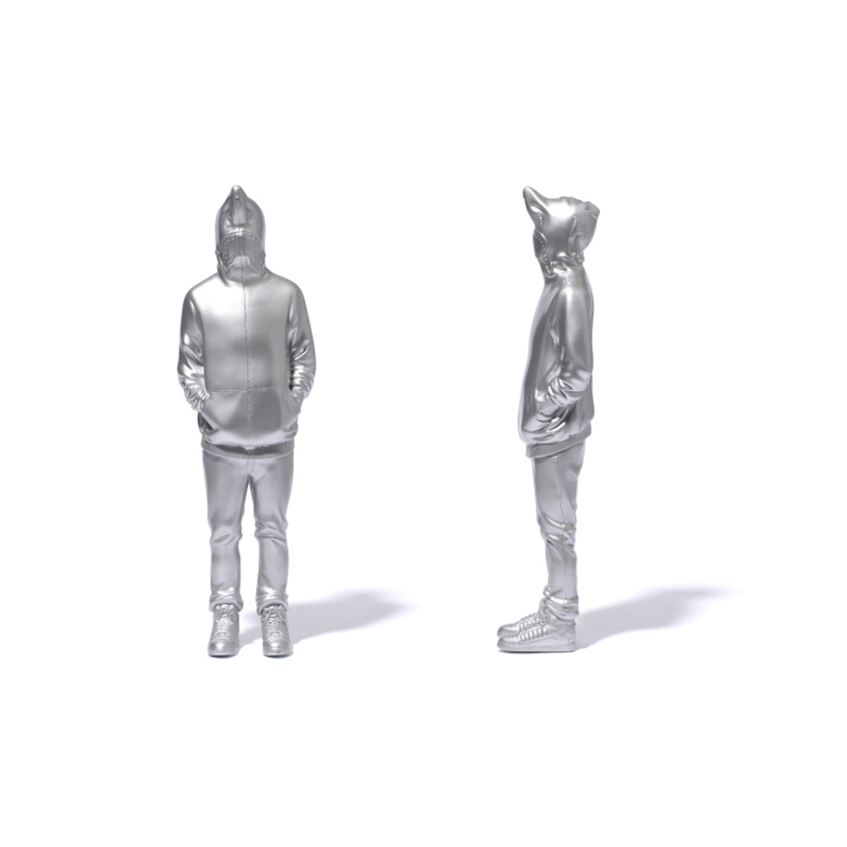 BAPE Shark Figure - Silver ( 10th Anniversary Edition )