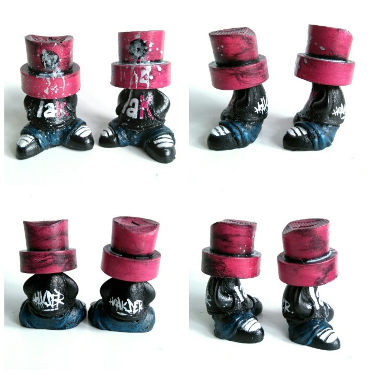 IRONLAK FAT HEAD VANDAL FACE RESIN GRAFFITI ART OBJECT