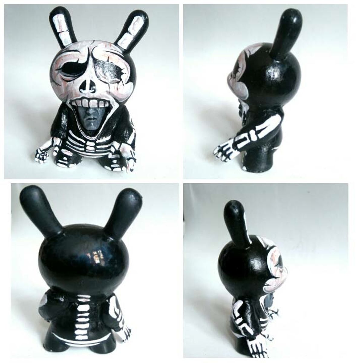 CANDY GRABBER SKELETON DUNNY STYLE MASH UP RESIN SCULPTS