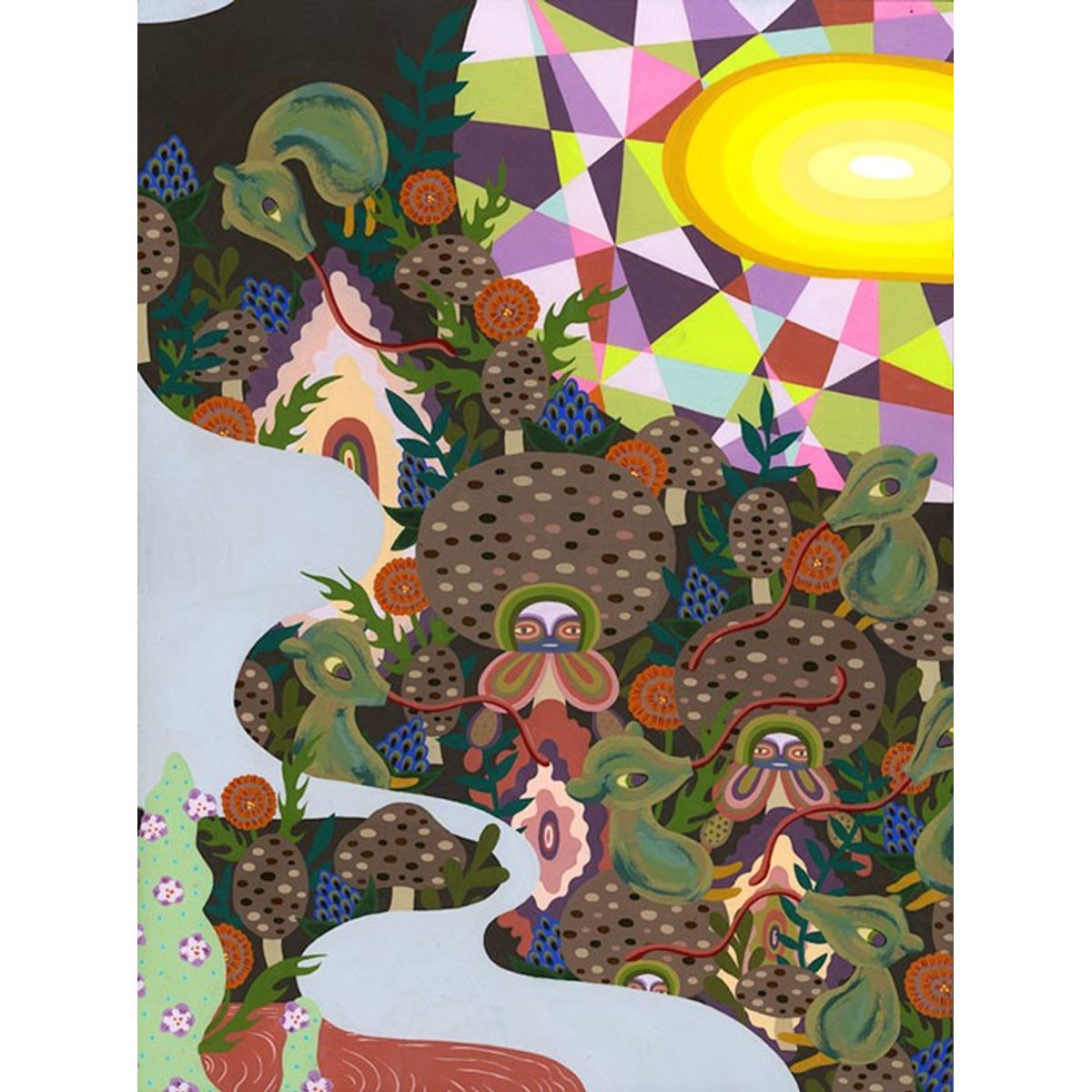 Sun (Triptych Panel)