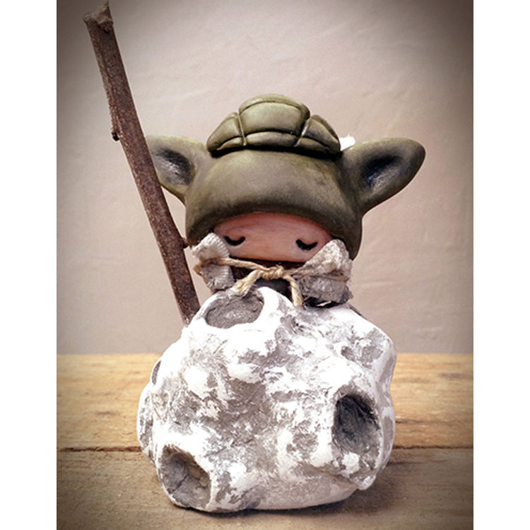 "Star Wars - Yoda On The Moon? 2" Figurine (2015) by KIBOOCHAN (Eugénie Bazelis)