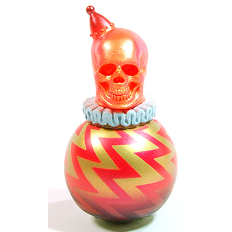 不倒翁／CULT BALL "Skull" [OR#5] - orange head by Kikkake (Atsushi Kotaki)
