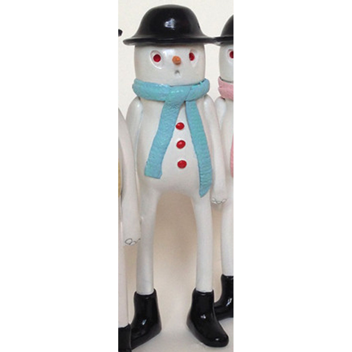Snowman with blue scarf