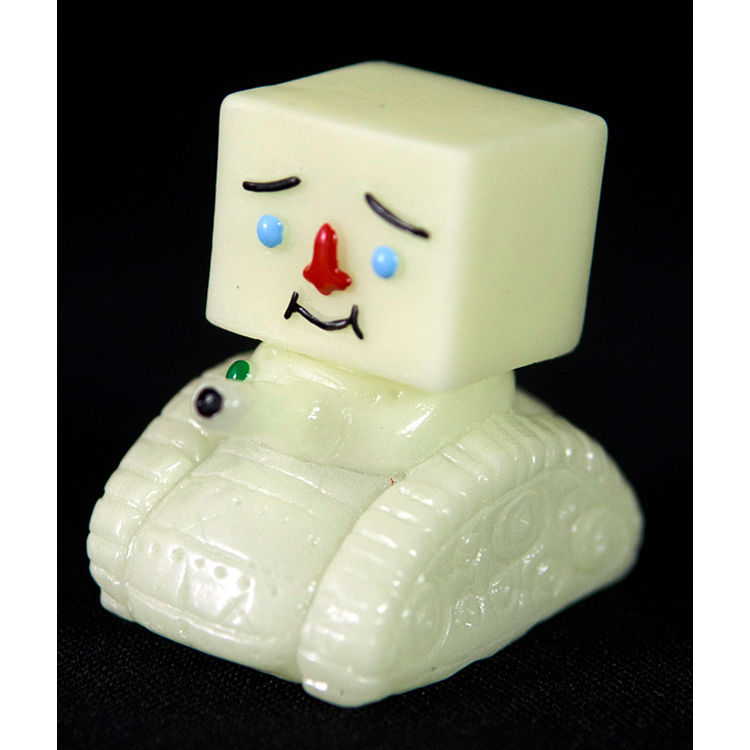 Tofu Tank (GID Test Shots) by Rampage Toys (Jon Malmstedt)