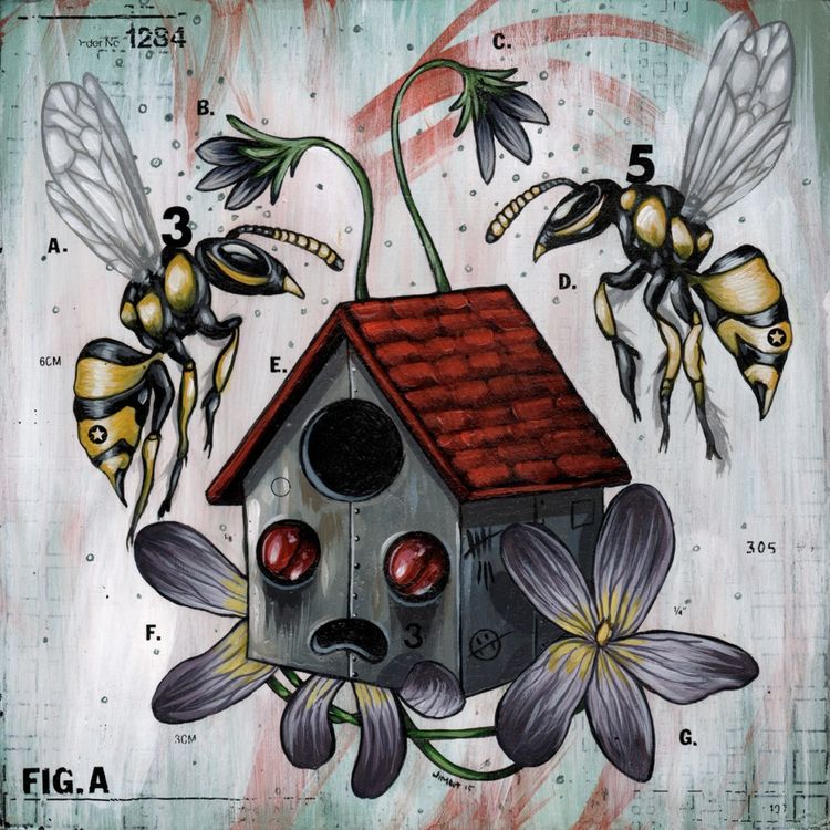 Wasps Inhabit Empty Nests by Jimbot (James Demski)