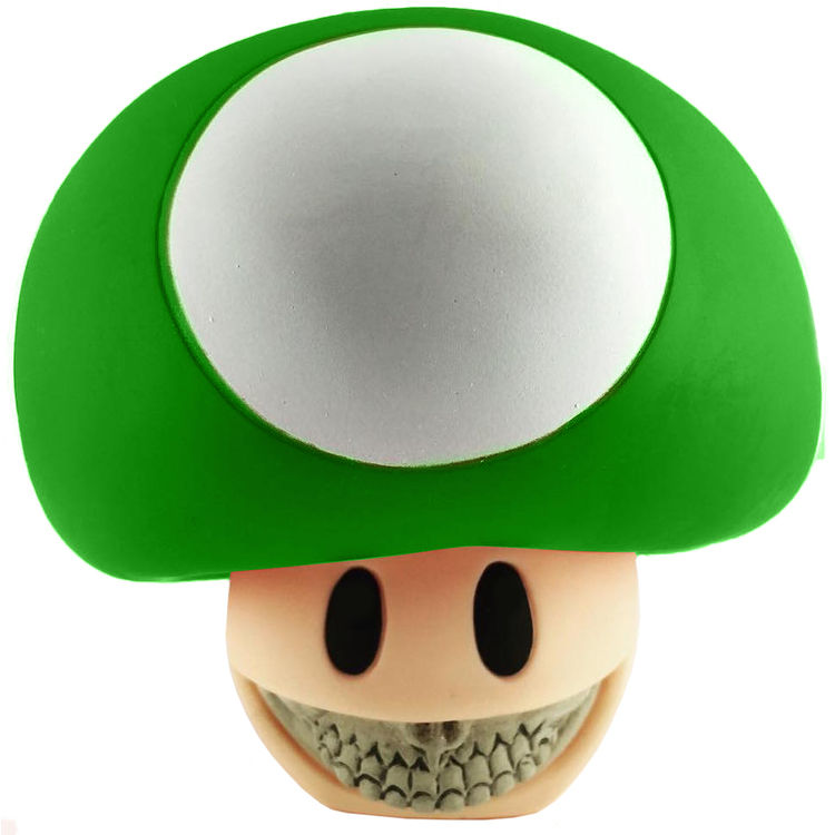 Mushroom Grin - Green by Ron English