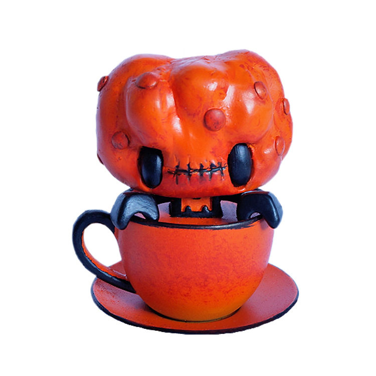 Custom Vinyl Mini Tea - Pumpkin by Marianne Roosa