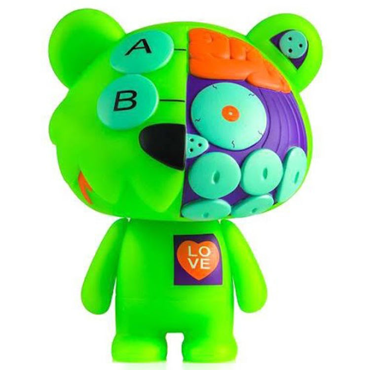 PSYCHO BEAR - GID Green ( DCon Exclusive ) by Kingdom Come Studyo