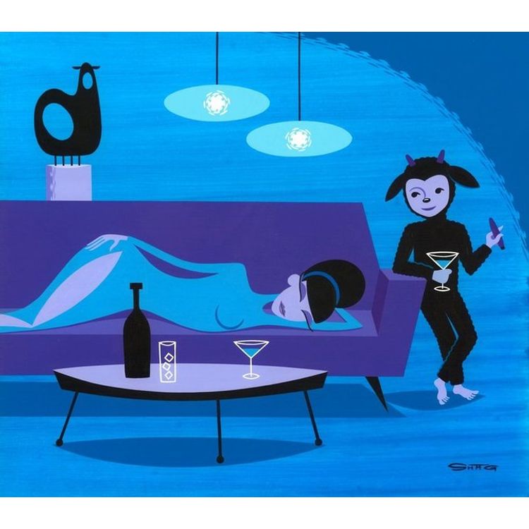 The Blackest Sheep by Shag (Josh Agle)