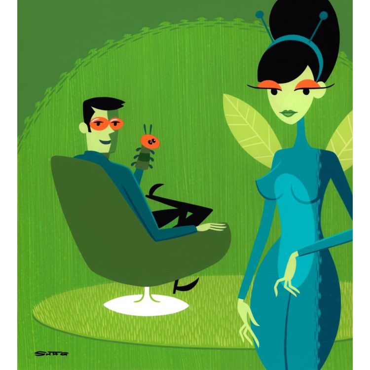The Larva by Shag (Josh Agle)