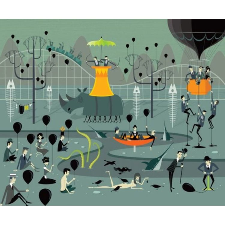 Black Balloon by Shag (Josh Agle)