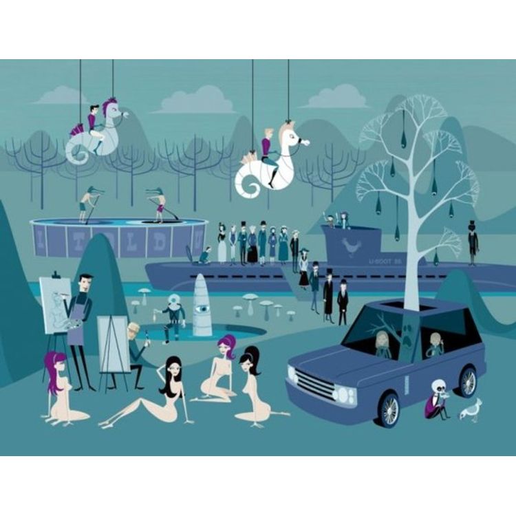 I Worry Me by Shag (Josh Agle)