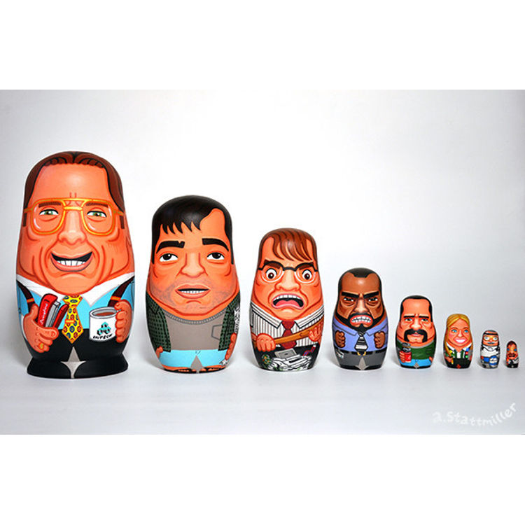 Office Space Nesting Dolls by Andy Stattmiller