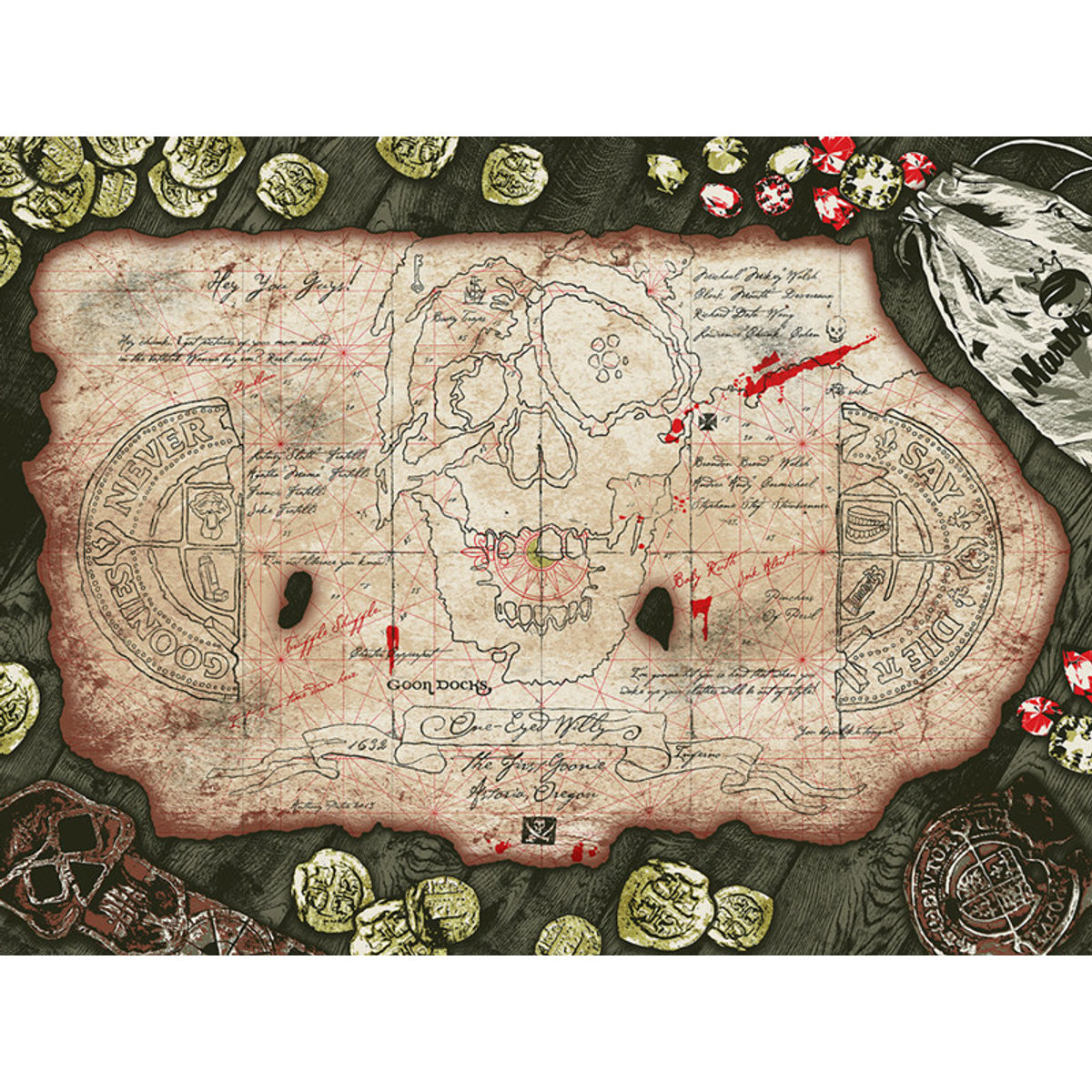 "Booty Trap Treasure Map" Print