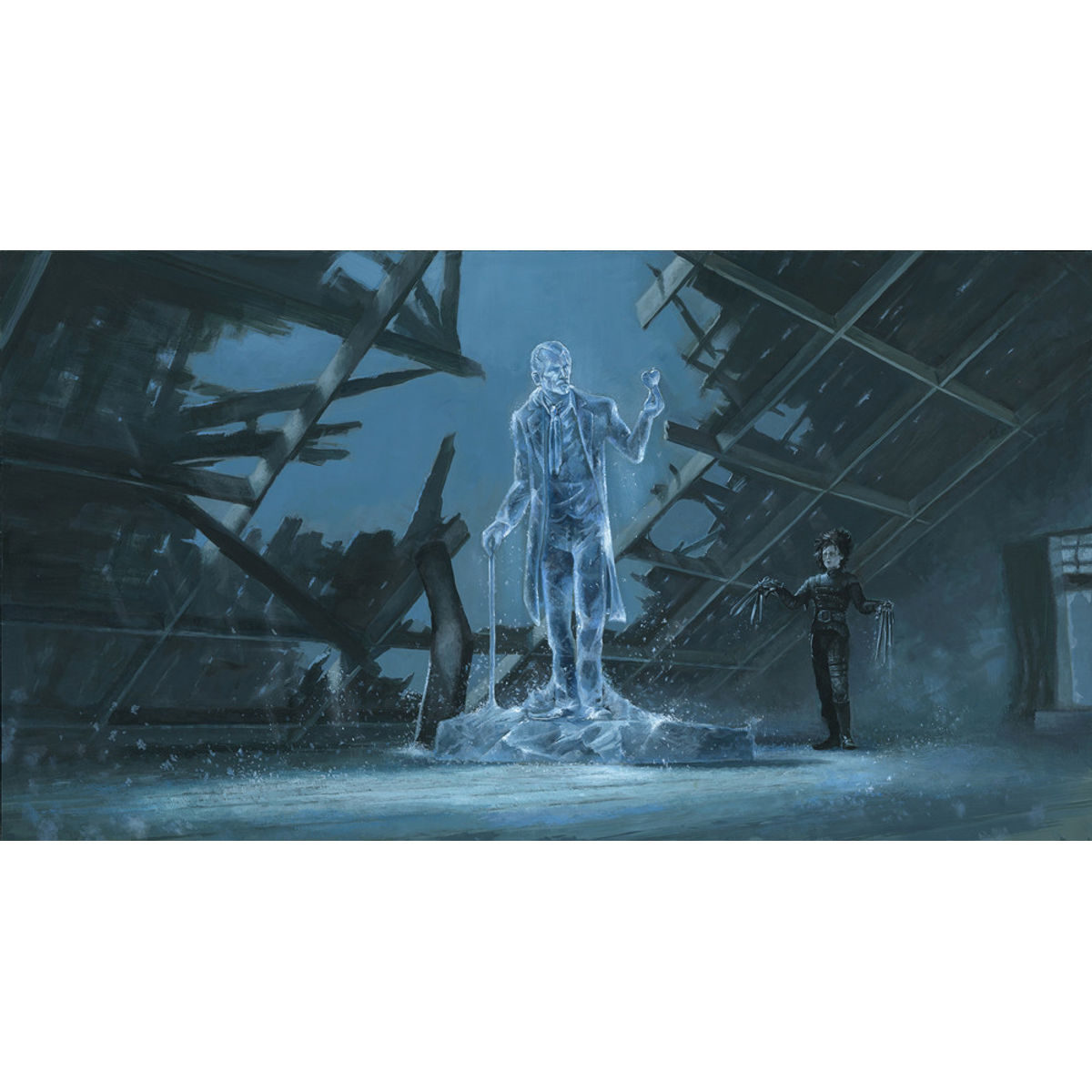 "'There is something at work in my soul, which I do not understand.' Mary Shelley, Frankenstein" Prints