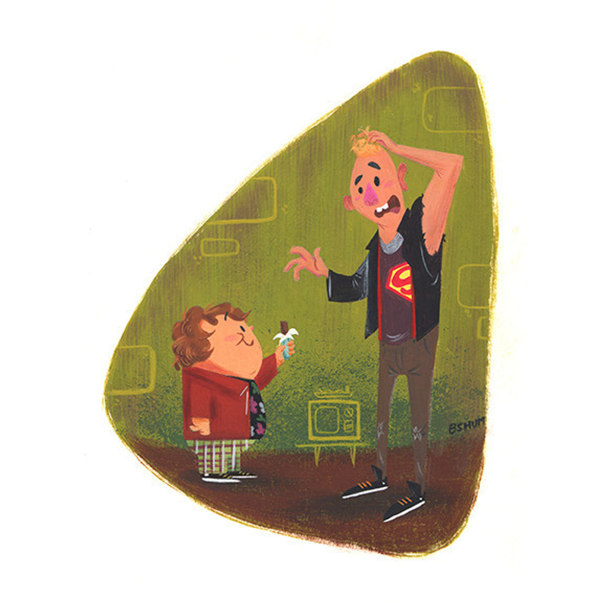 "Sloth and Chunk" Print