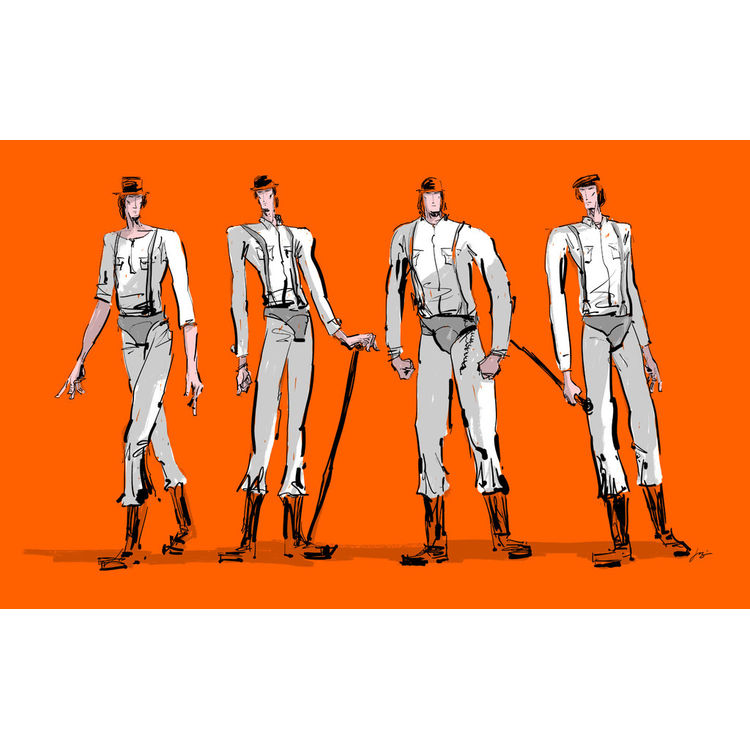 "Orange you glad to see us?" Framed Print by CLAUS