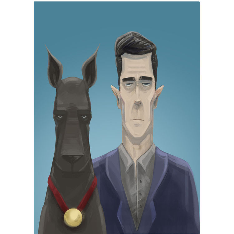 "The German" Print by Dustin Burkes-Larranaga