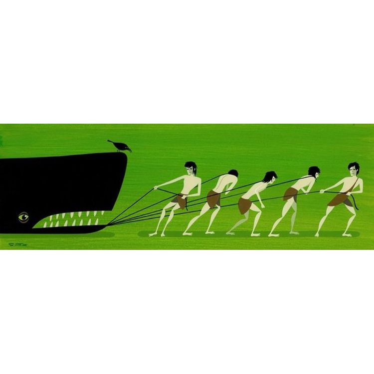 The Unexpected Burden by Shag (Josh Agle)