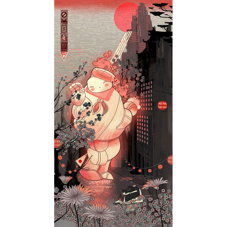 "Puft In Bloom" Print by Graham Carter