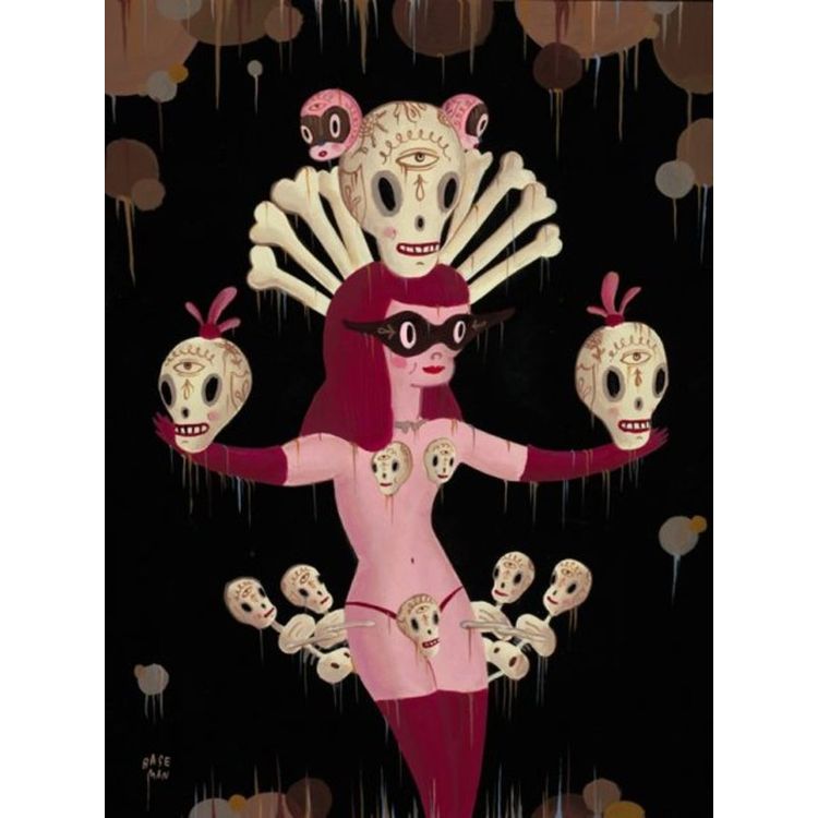 The Skeleton Girl by Gary Baseman