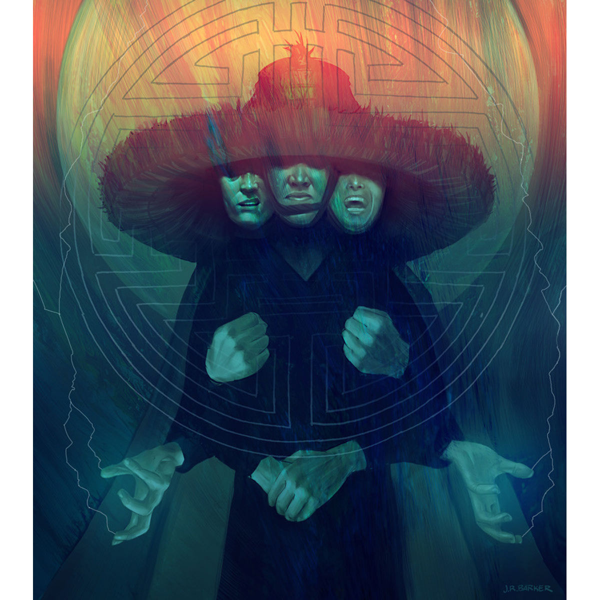 "Three Storms" Canvas Print