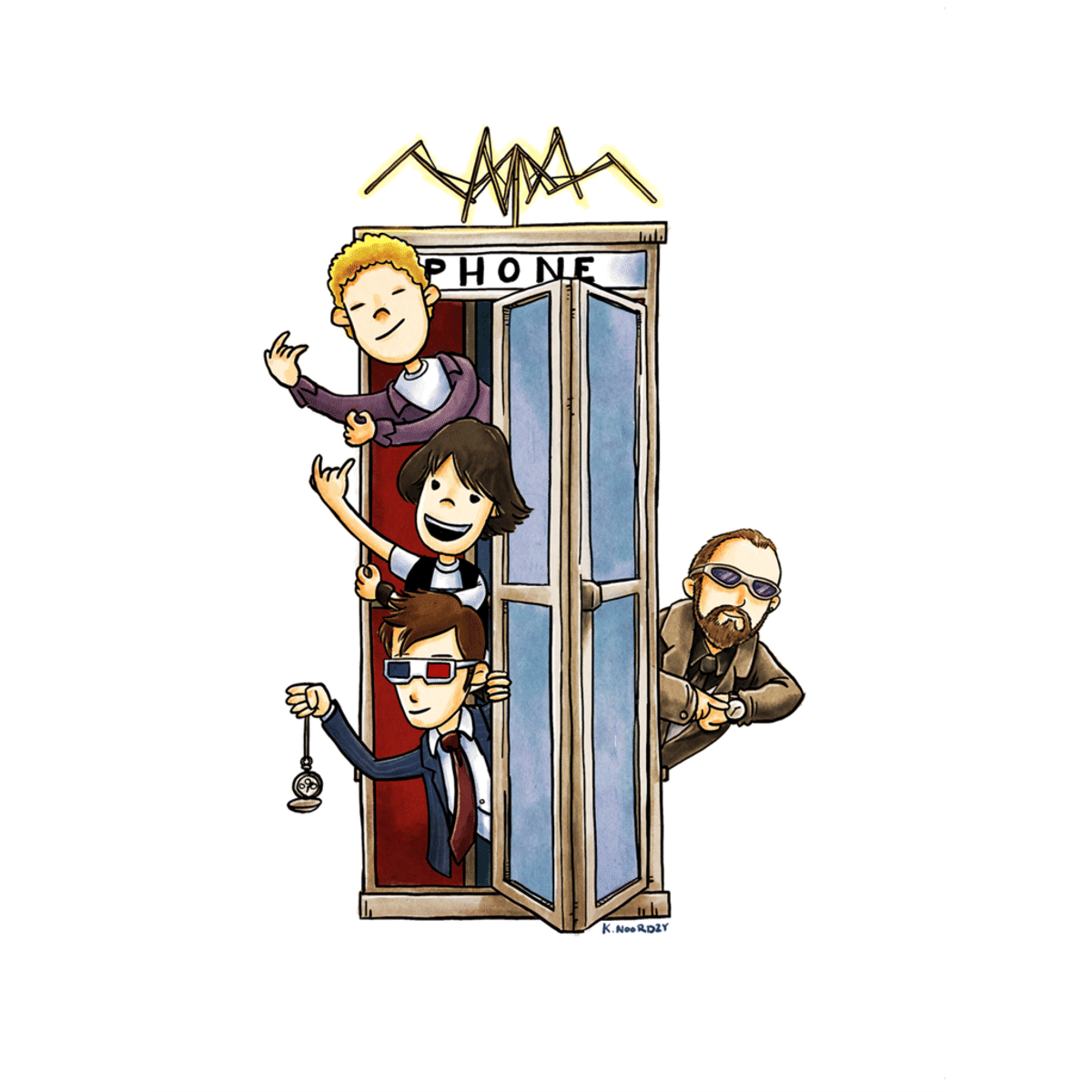 "Bill & Ted's Wibbly Wobbly Timey Wimey Adventure" Print