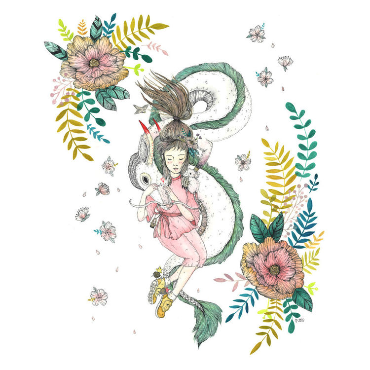 Chihiro and Kohaku by Marika Paz