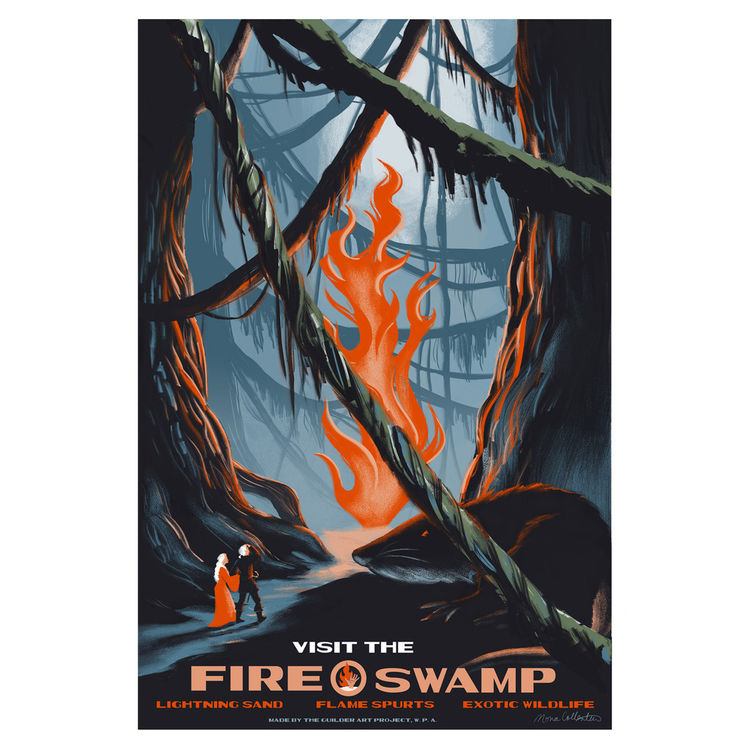 "Visit the Fire Swamp" Print by Mona Collentine