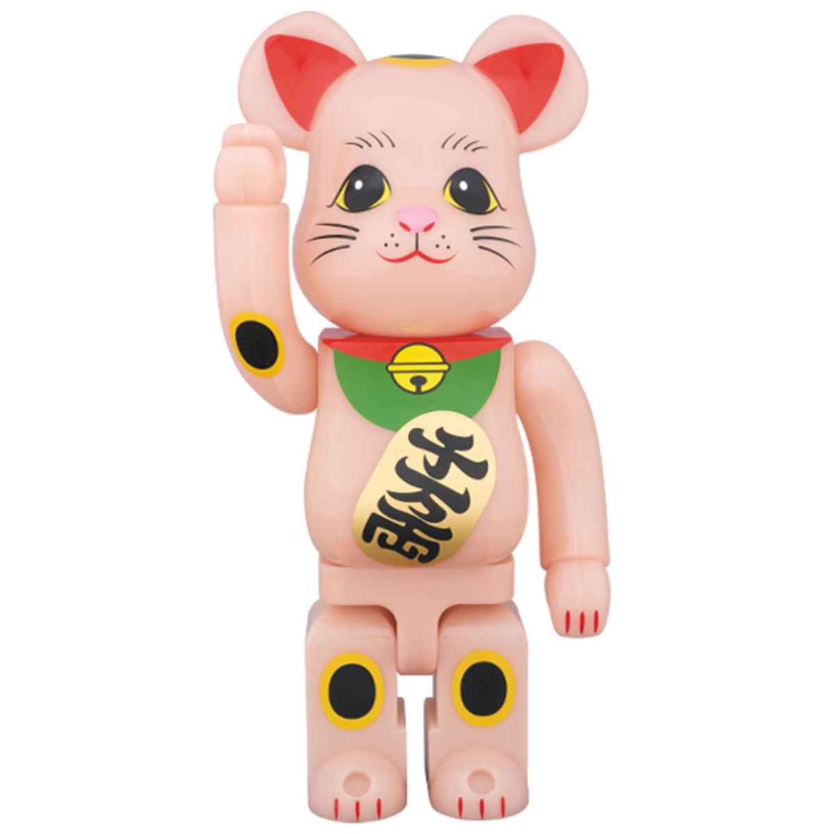 400% Pink GID Maneki Neko Be@rbrick