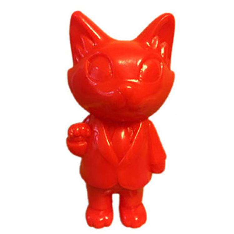Office Cat - Unpainted Red by Mark Nagata