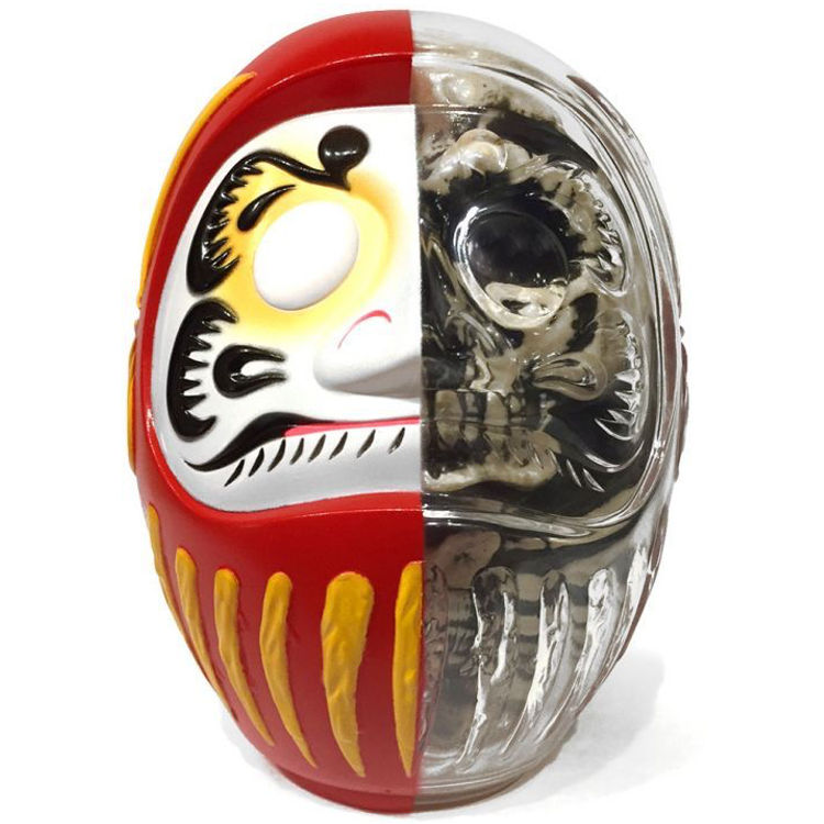 Daruma Skull X-Ray Full Color Red by Secret Base