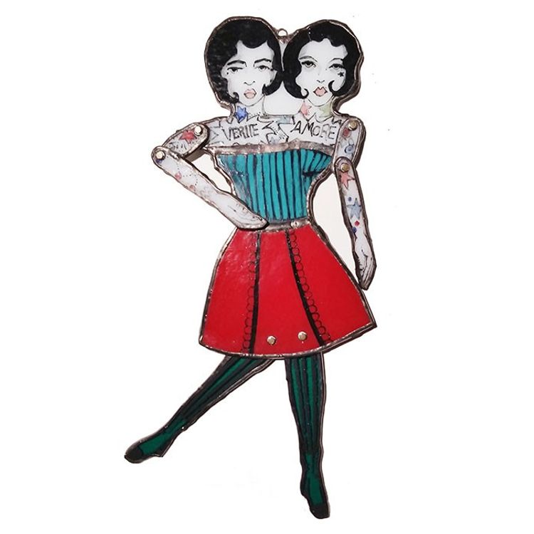 Fanny and Frightful the Siamese Twins by Genevieve Geer