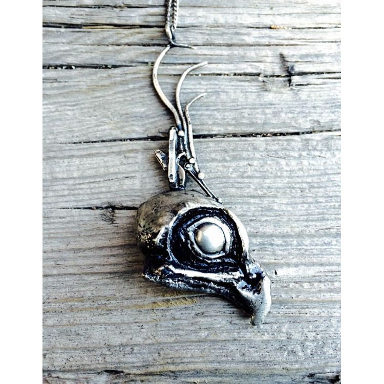 Ornate Bird Skull by Stephan Webb