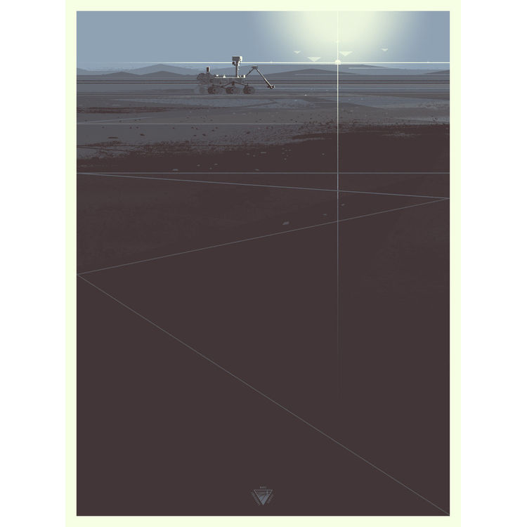 “Curiosity (Blue Sunset Variant)” Print by Kevin Dart