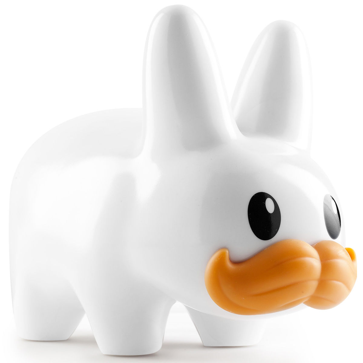 Mustache Labbit Glossy White - 10"