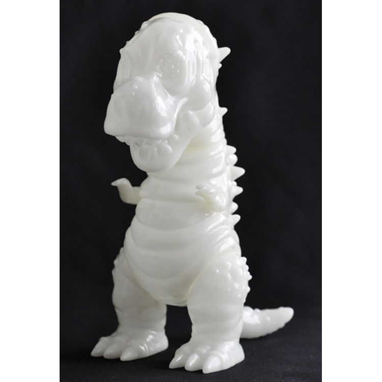 Chirabo (phosphorescent / unpainted) Tyranbo (GID / Blank) by Cojica Toys (Hiramoto Kaiju)
