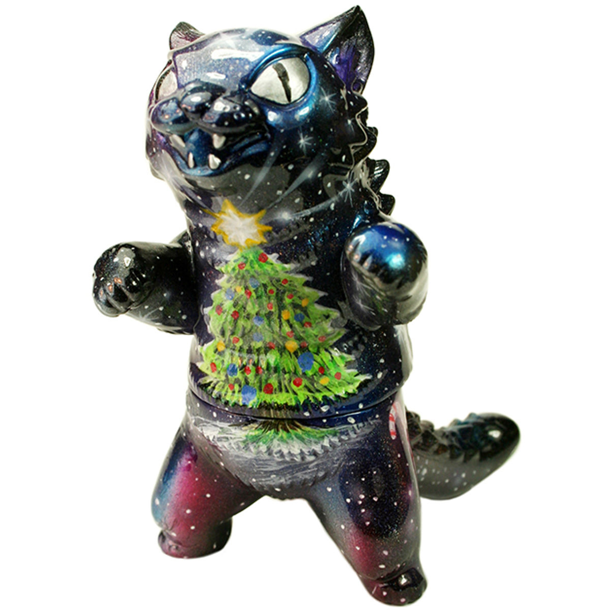 Custom painted kaiju Negora Christmas 2015