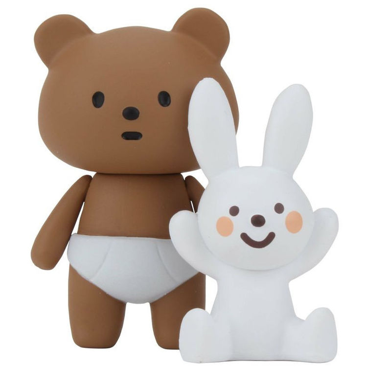 Nappy Bear & Naughty Rabbit by Fluffy House