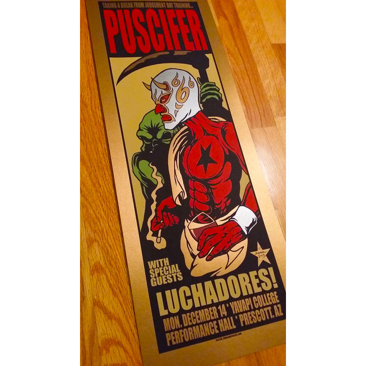 Puscifer - Arizona 2015 (Antique Gold Variant) by Jermaine Rogers