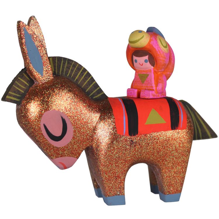 Mayan Gold Burro y Burrito by Michelle Valigura