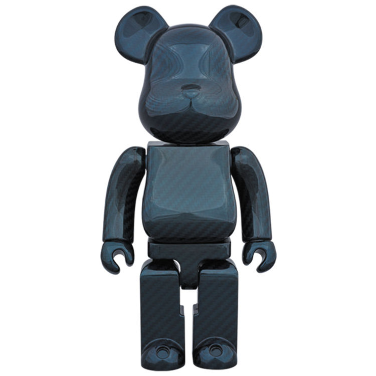 400% Dry Carbon Blue Be@rbrick by Medicom