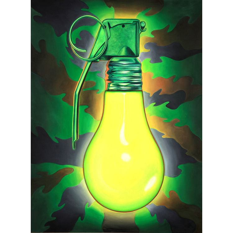 CAMO LIGHT GRENADE by Ron English